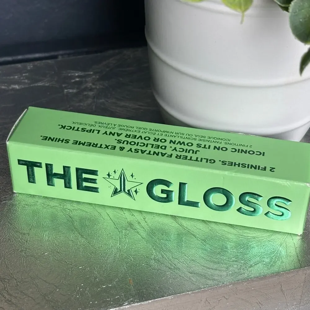 Jeffree Star The Gloss Paid in Full Gold Sheer Shimmer Glitter Lip Gloss NIB